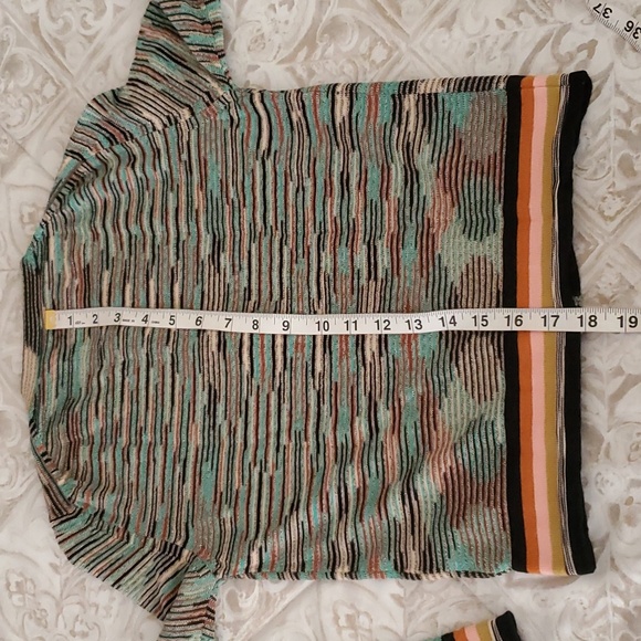 Missoni Multicolor Button Up Cardigan Sweater Size 2. - Picture 9 of 12